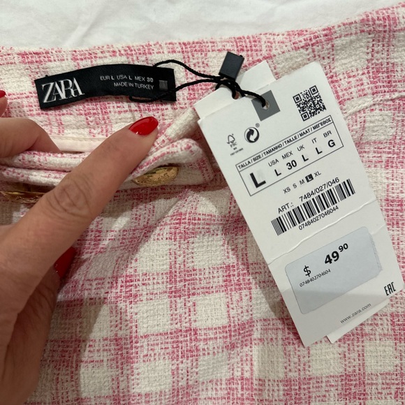 Zara pink skort (Skirt and short) brand new - Picture 3 of 5